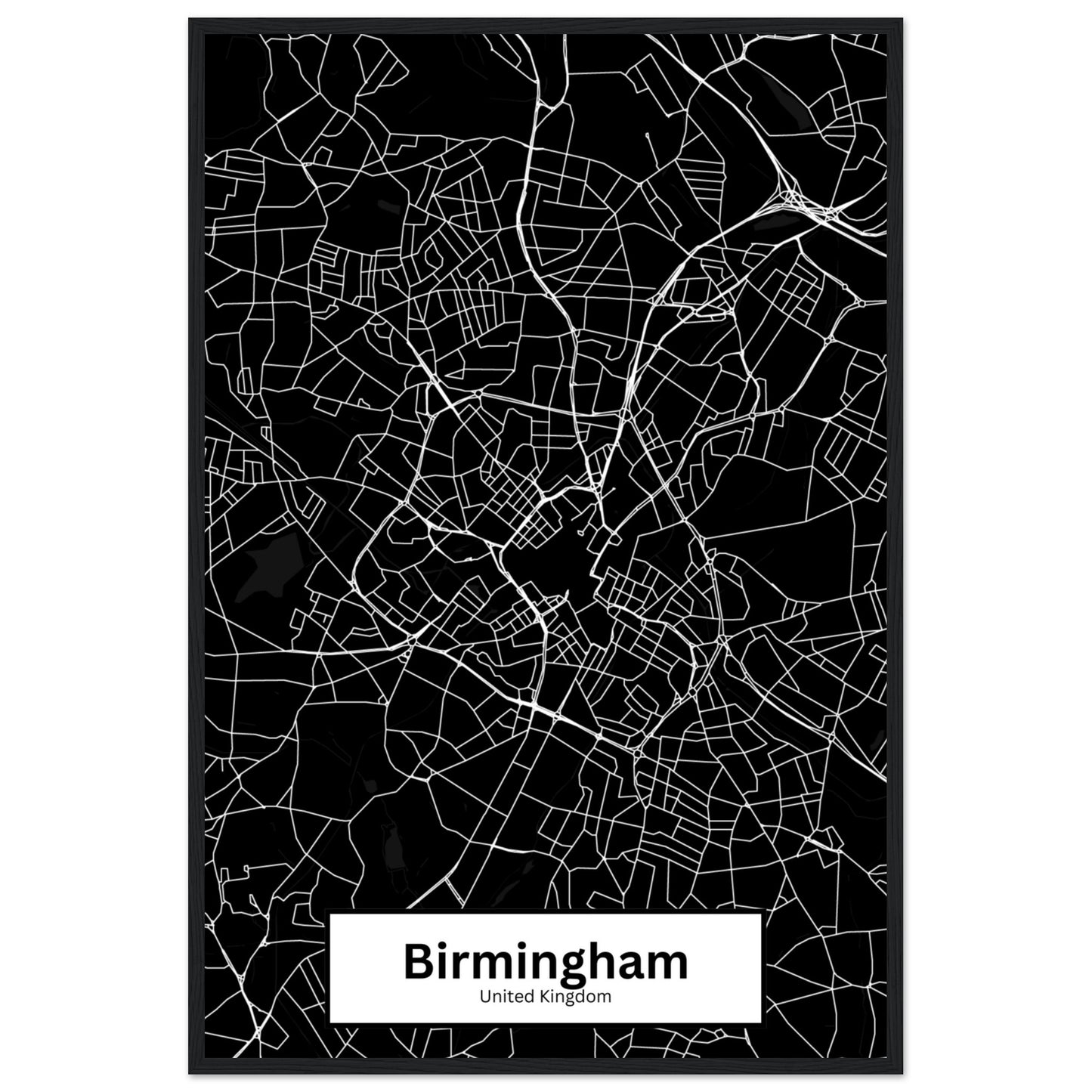 Birmingham Map Poster