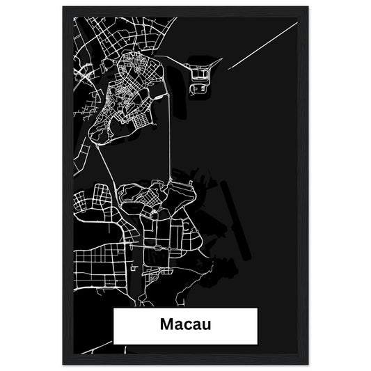 Macau Map Poster