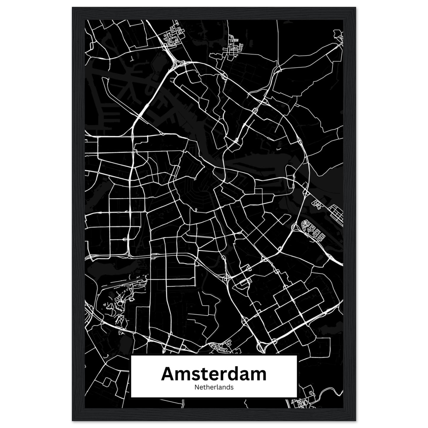 Amsterdam Map Poster