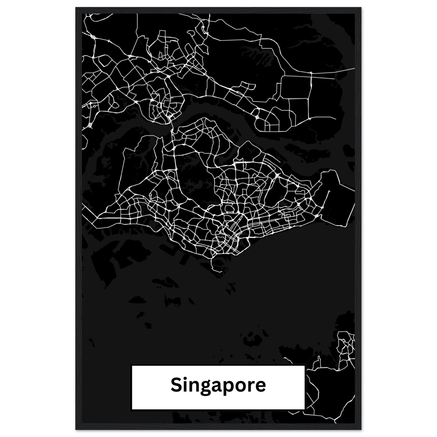 Singapore Map Poster