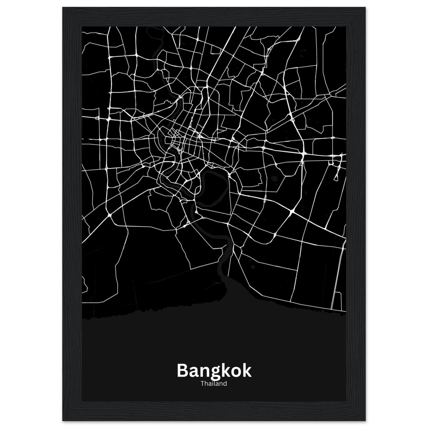 Bangkok Map Poster