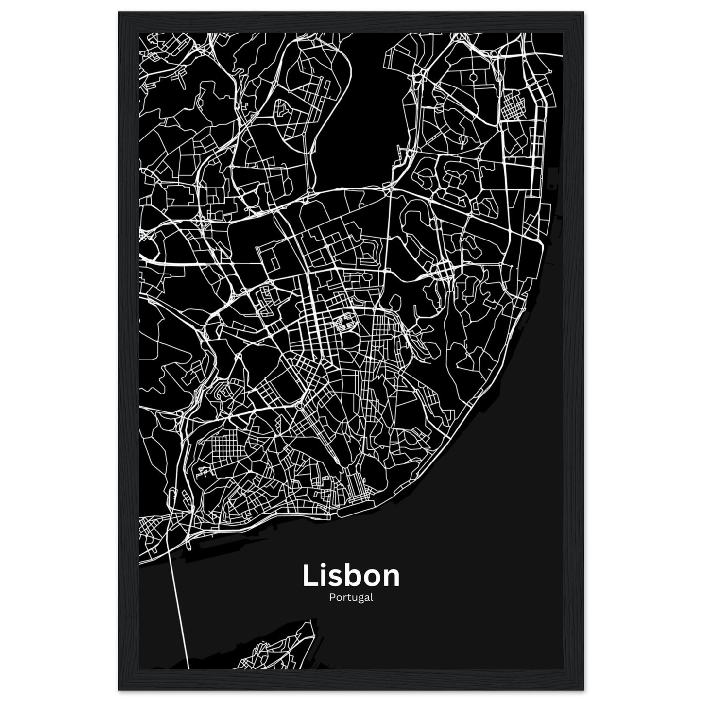 Lisbon Map Poster