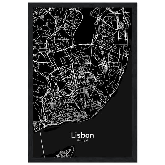 Lisbon Map Poster
