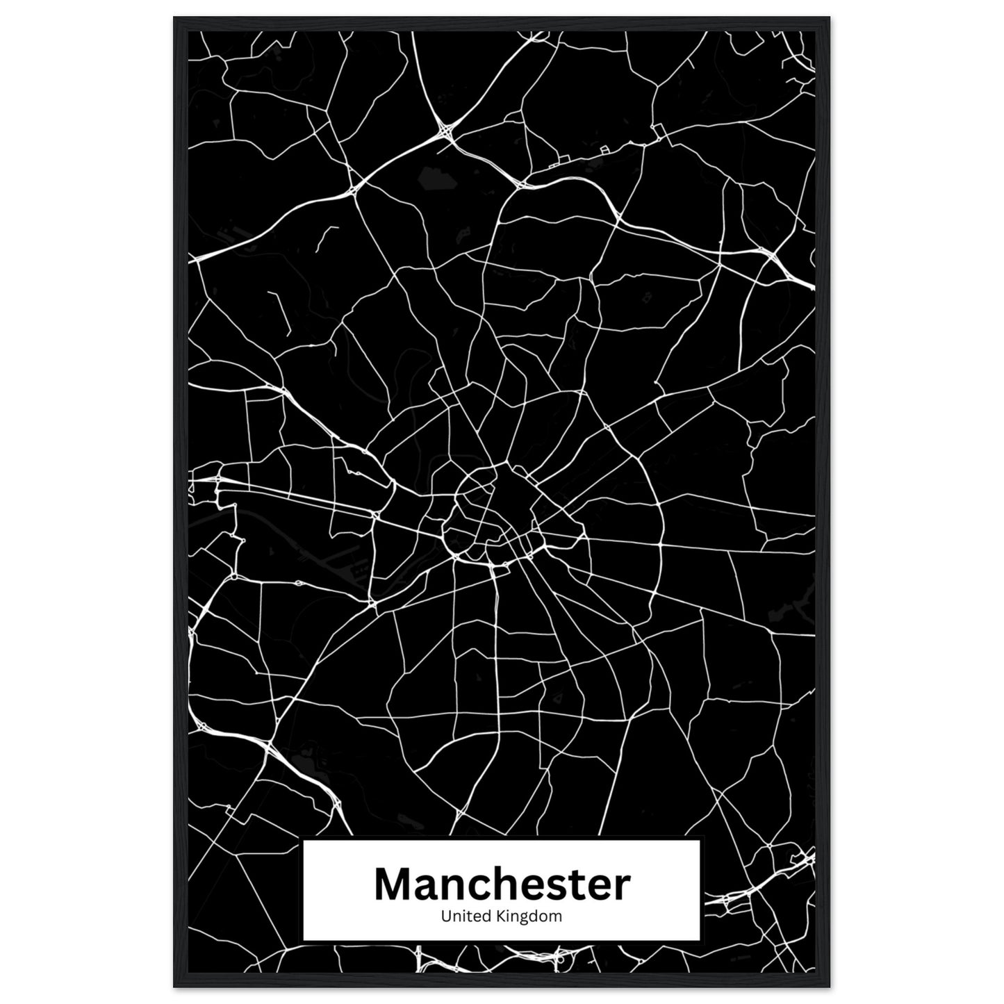 Manchester Map Poster