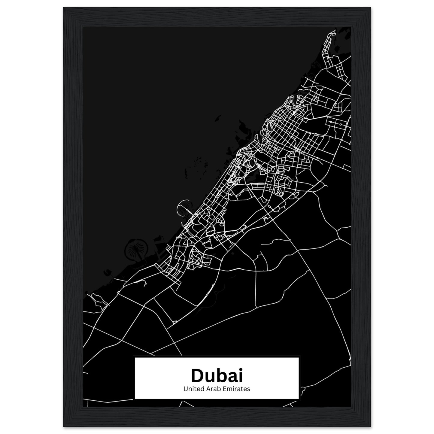 Dubai Map Poster