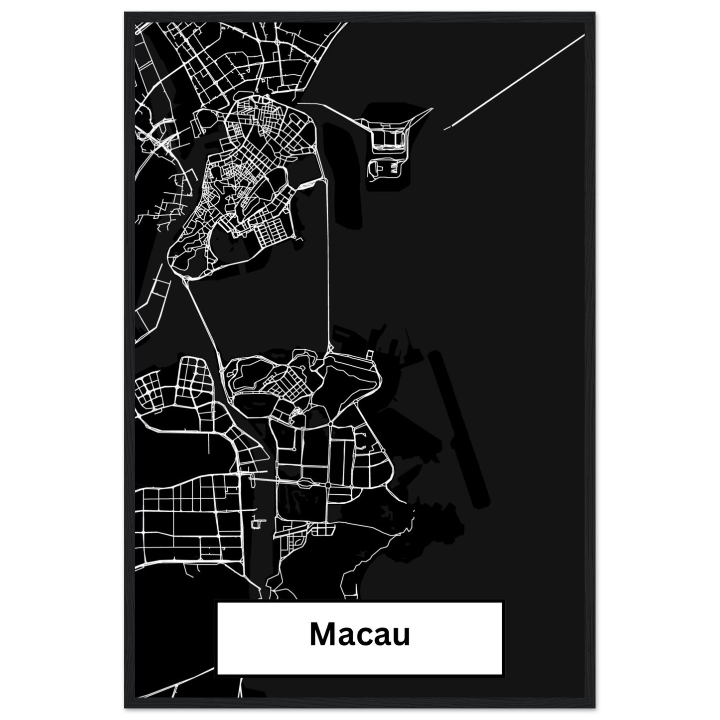 Macau Map Poster