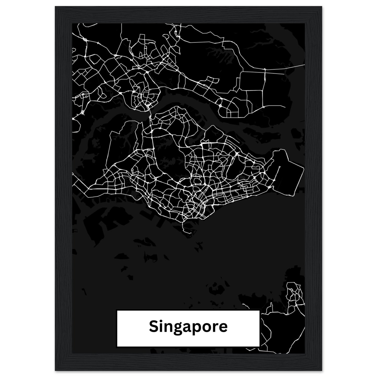 Singapore Map Poster