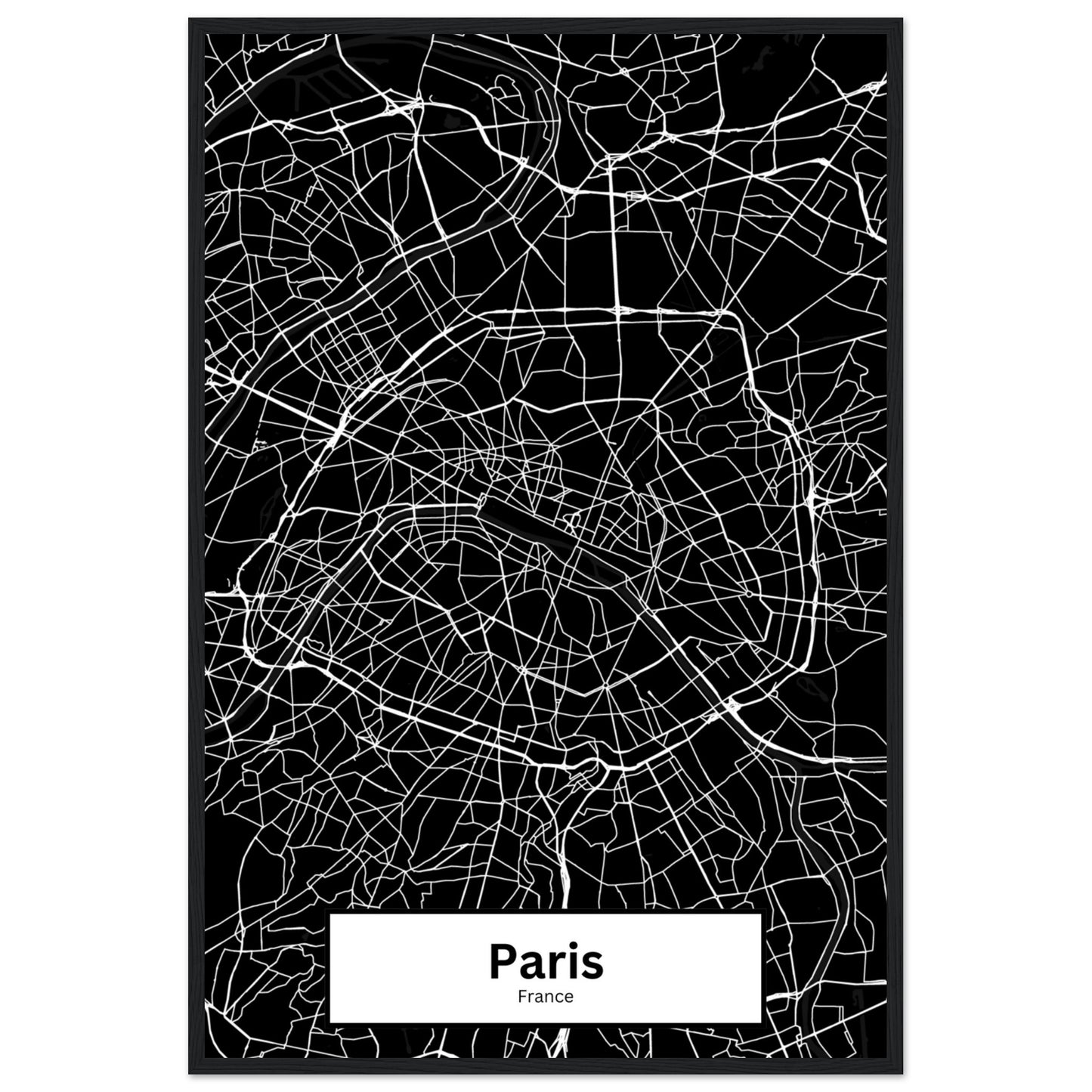 Pairs Map Poster