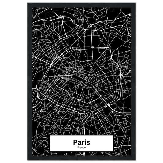 Pairs Map Poster